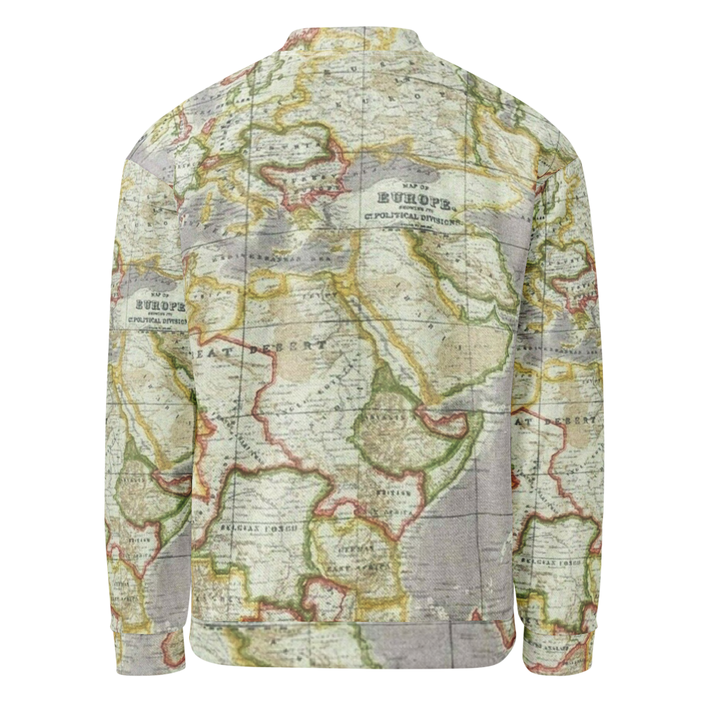 Green Map Unisex Bomber Jacket