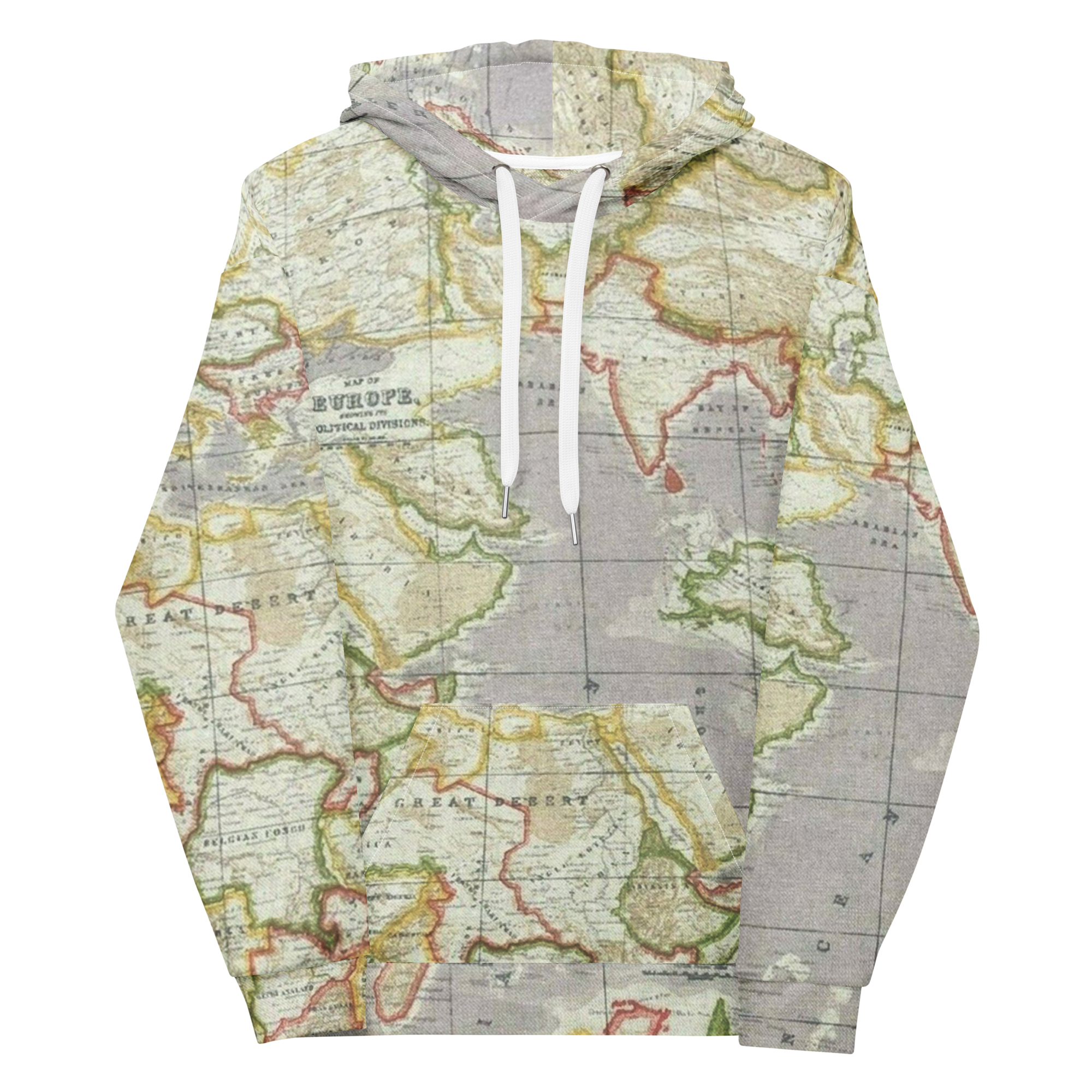 Green Map Hoodie