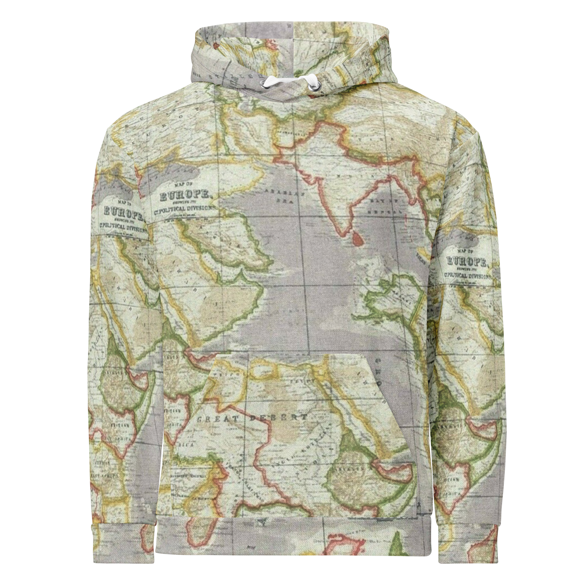 Green Map Hoodie