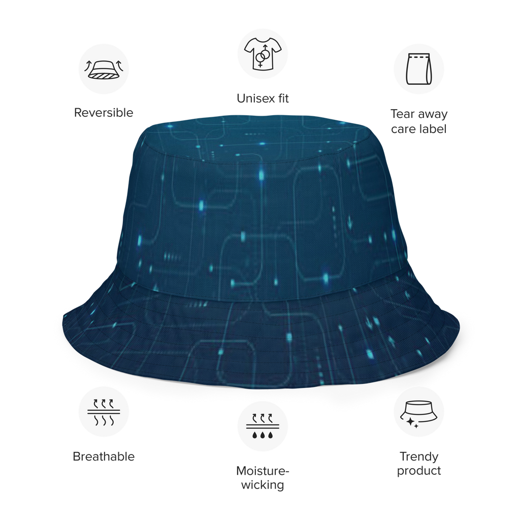 Digital Nexus Reversible Bucket Hat