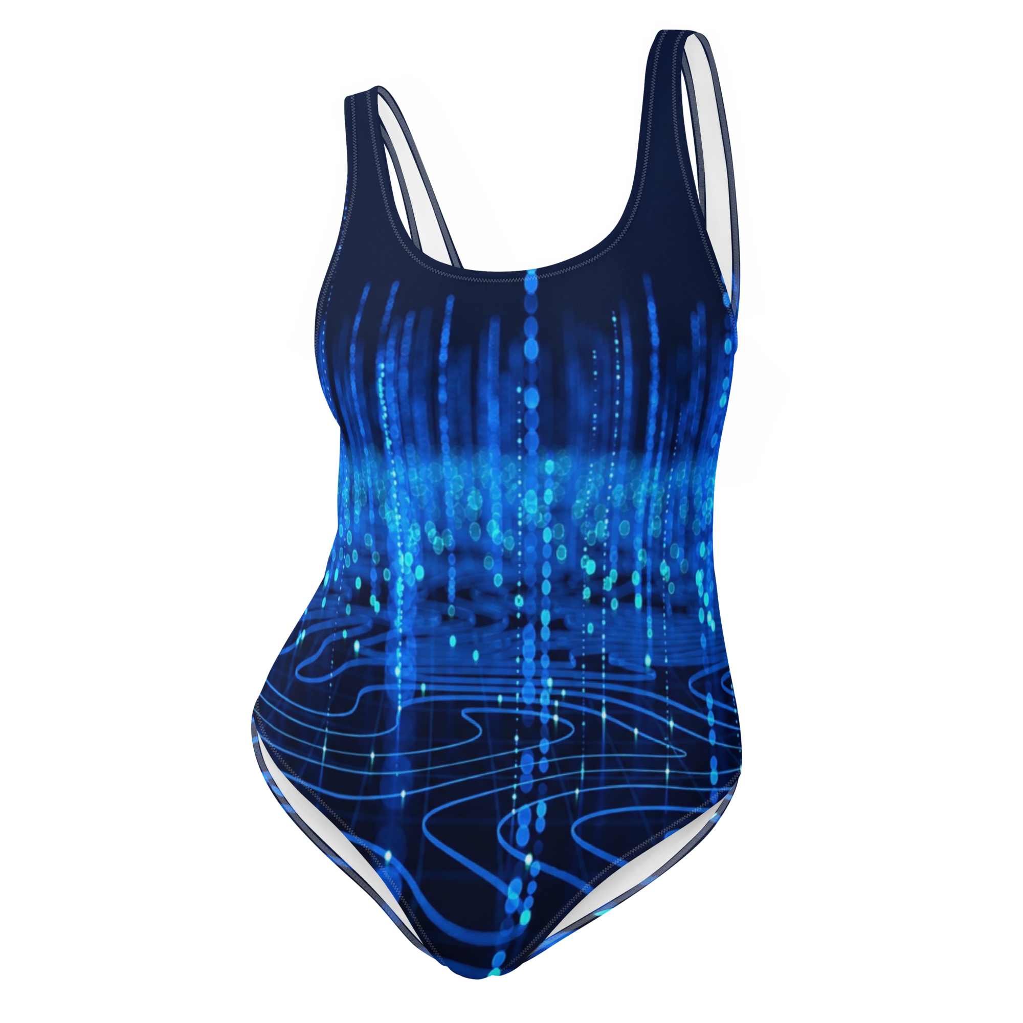 Data Streams One-Piece Swimsuit