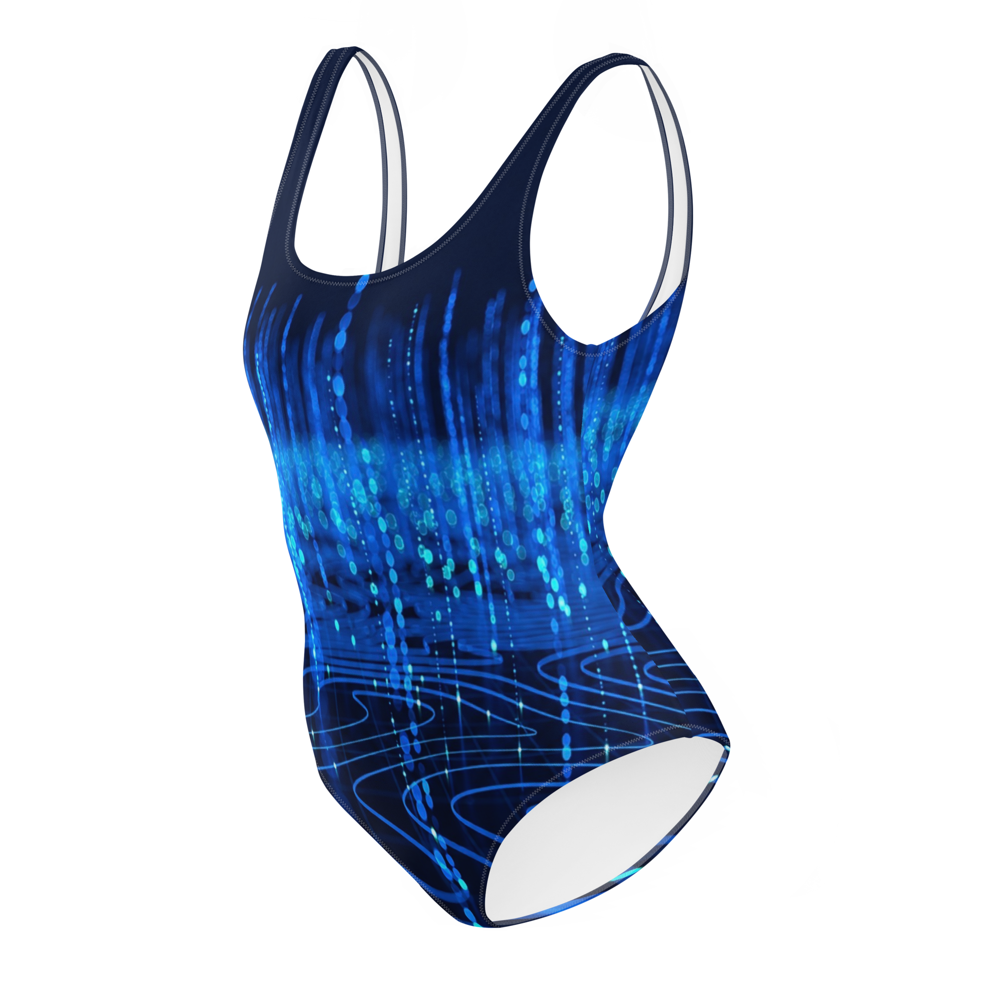 Data Streams One-Piece Swimsuit