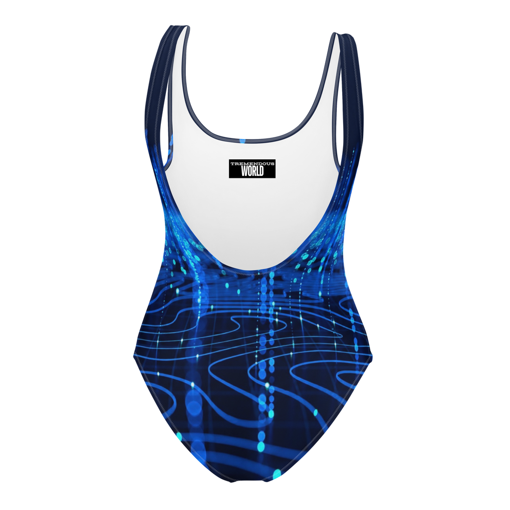 Data Streams One-Piece Swimsuit